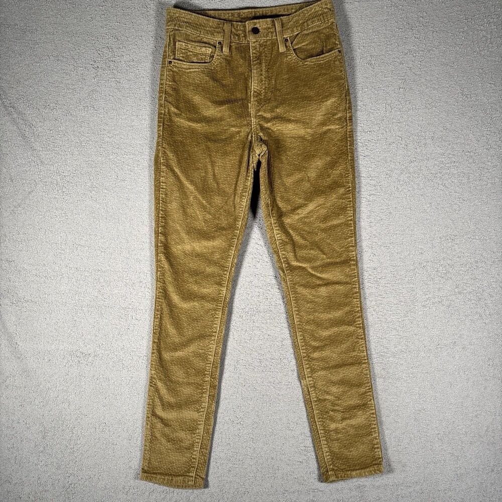 Levi’s 721 Corduroy Pants Women’s Size 29x30 Fit 28x28 Golden Brown Olive Skinny